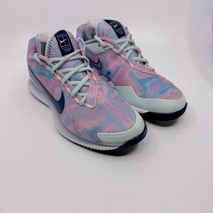 Nike Court Air Zoom Vapor Pro 'Pink Foam Glacier Blue' tennis shoe. SZ 7